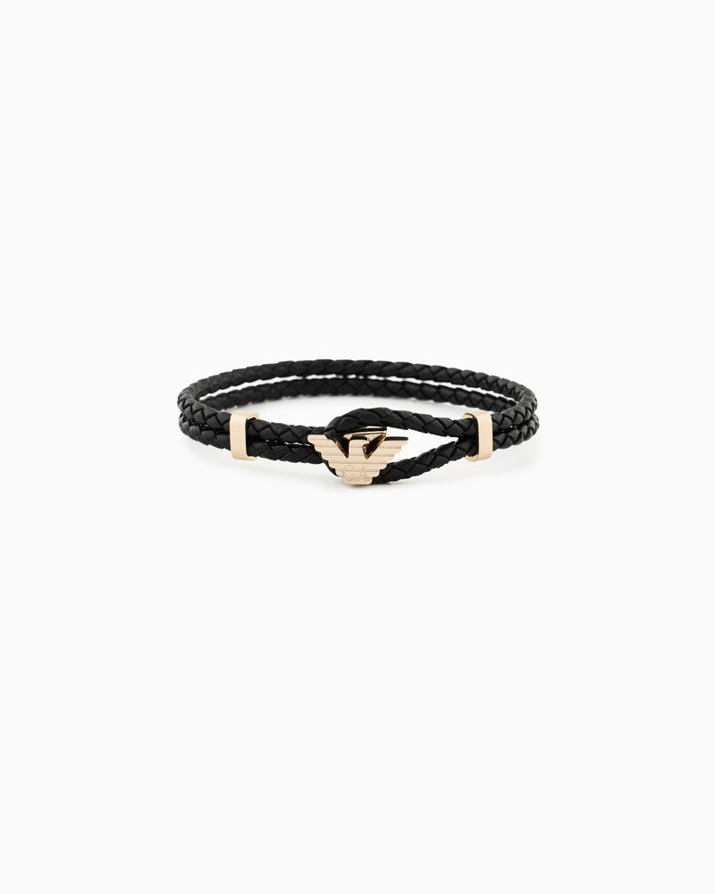 GOLD-TONE LEATHER ID BRACELET 1