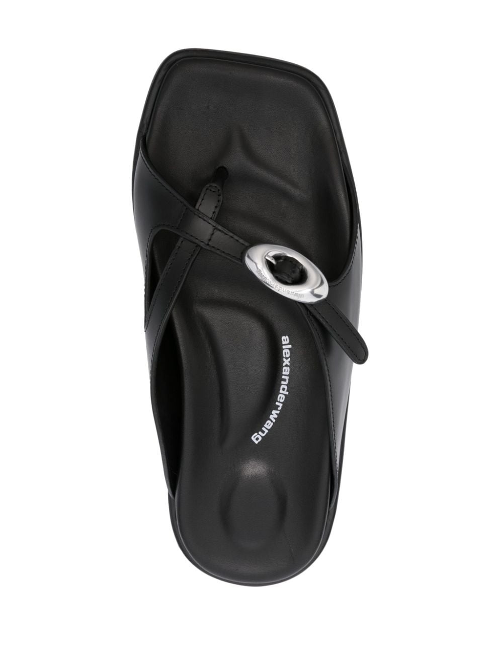 Dome logo-buckle sandals - 4