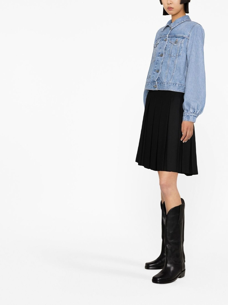puff-sleeve denim jacket 4