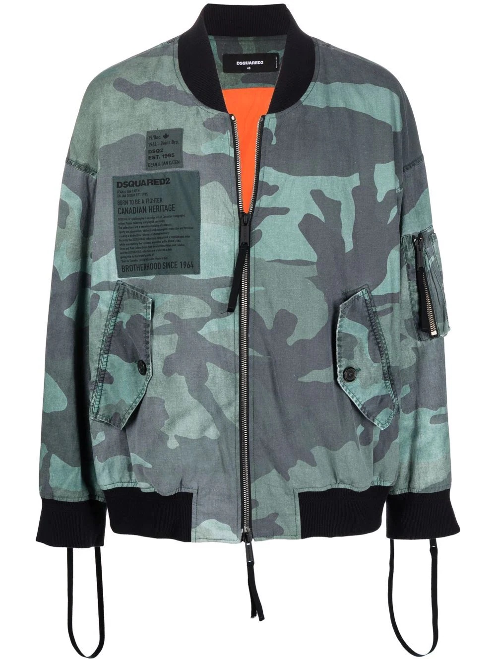 camouflage-print bomber jacket - 1