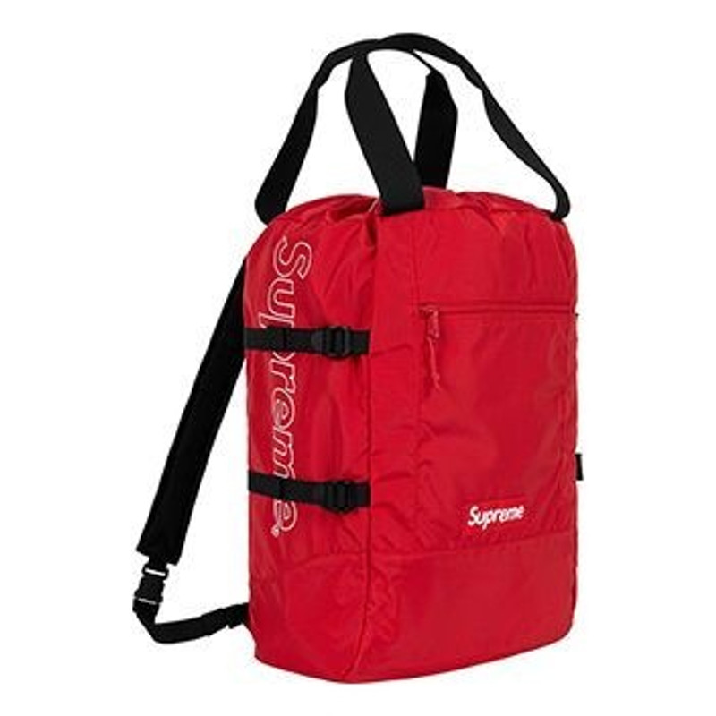 Supreme Supreme Tote Backpack 'Red Black White' SUP-SS19-915 outlook