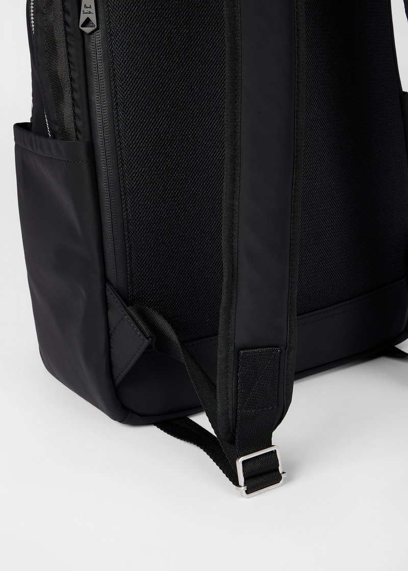 Black Recycled Polyester 'Zebra' Backpack 4