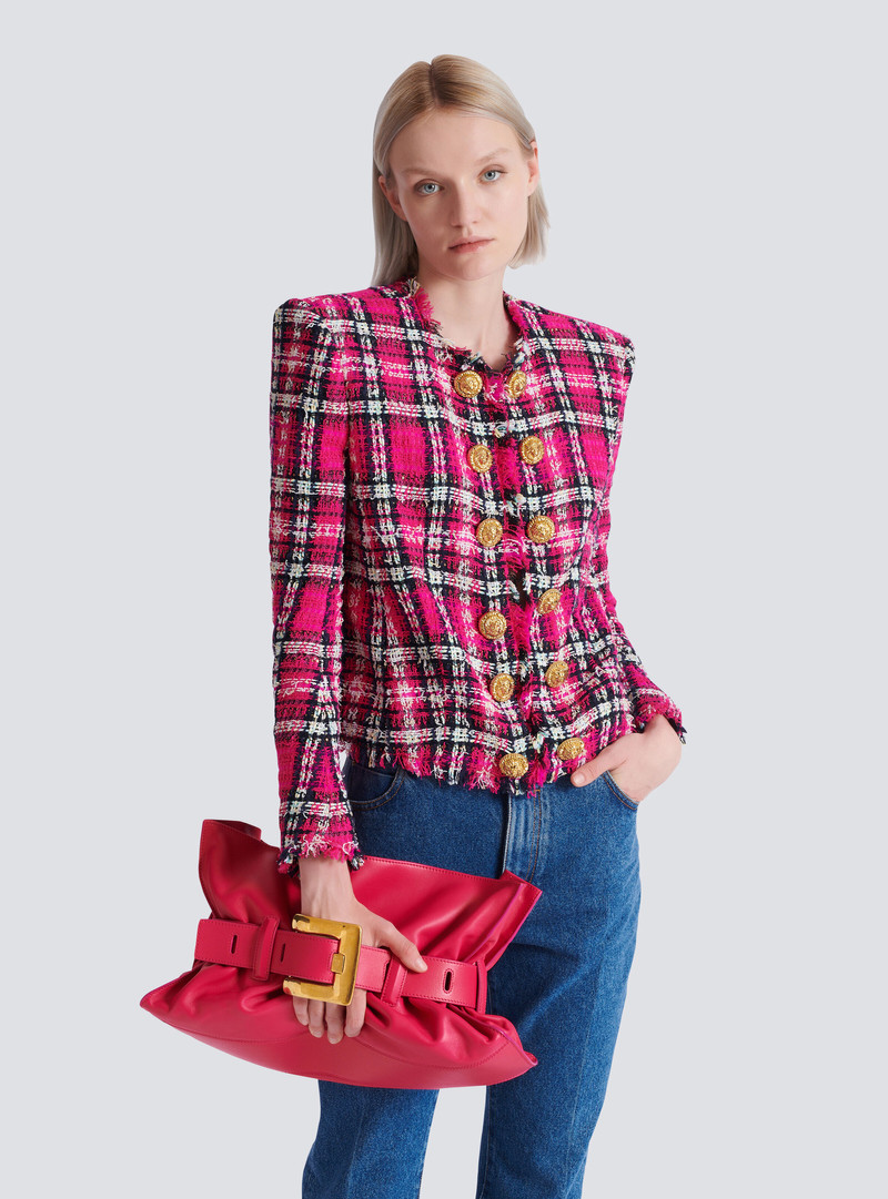 Balmain Medium Anthem bag in calfskin leather outlook