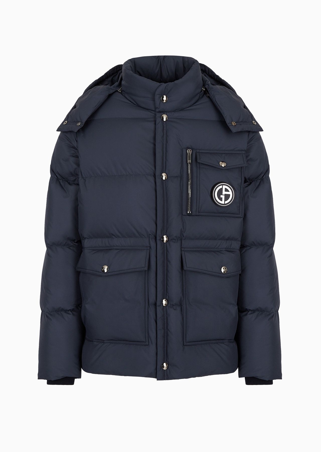 Hooded bomber jacket with goose-down padding ASV - 1