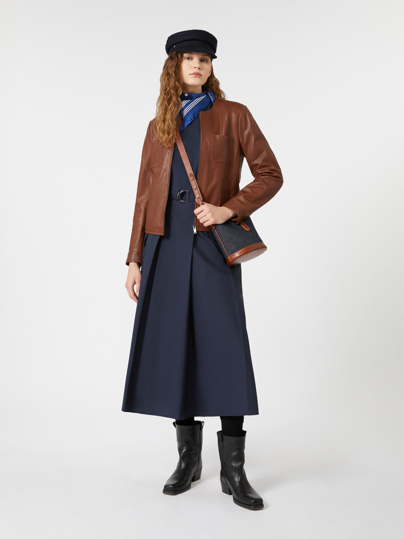 WEEKEND Max Mara GOMMOSO Jersey and poplin dress outlook