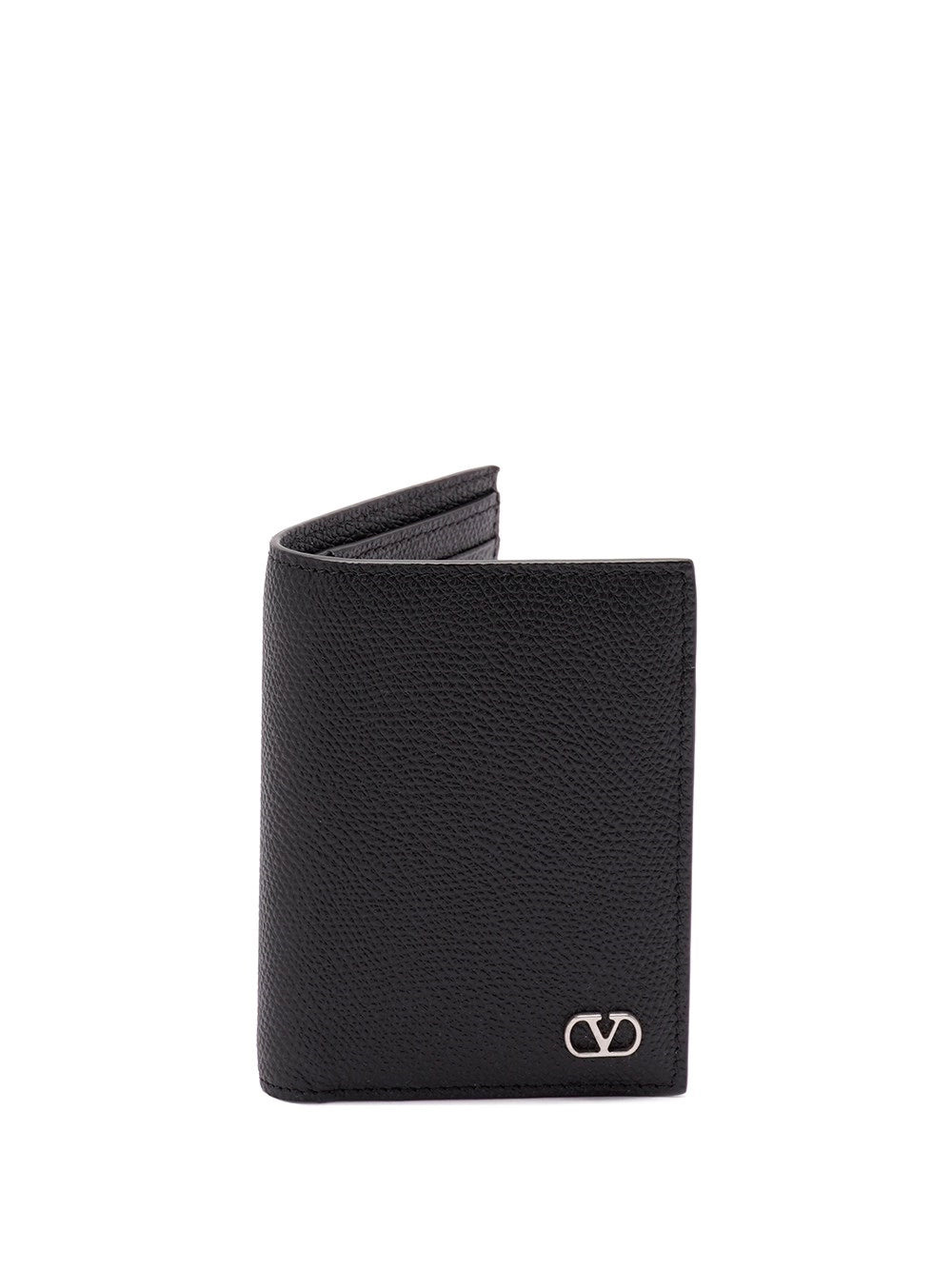 Valentino Garavani Men `Vlogo Signature` Leather Card Holder - 1