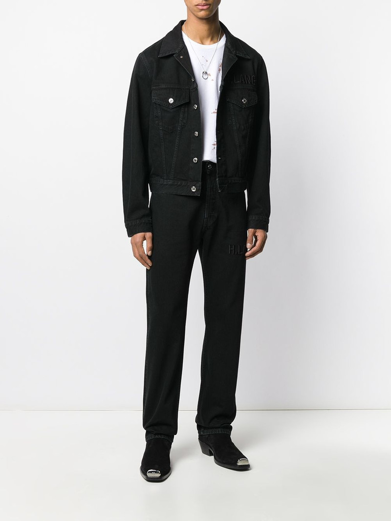 Helmut Lang high-rise straight leg jeans outlook