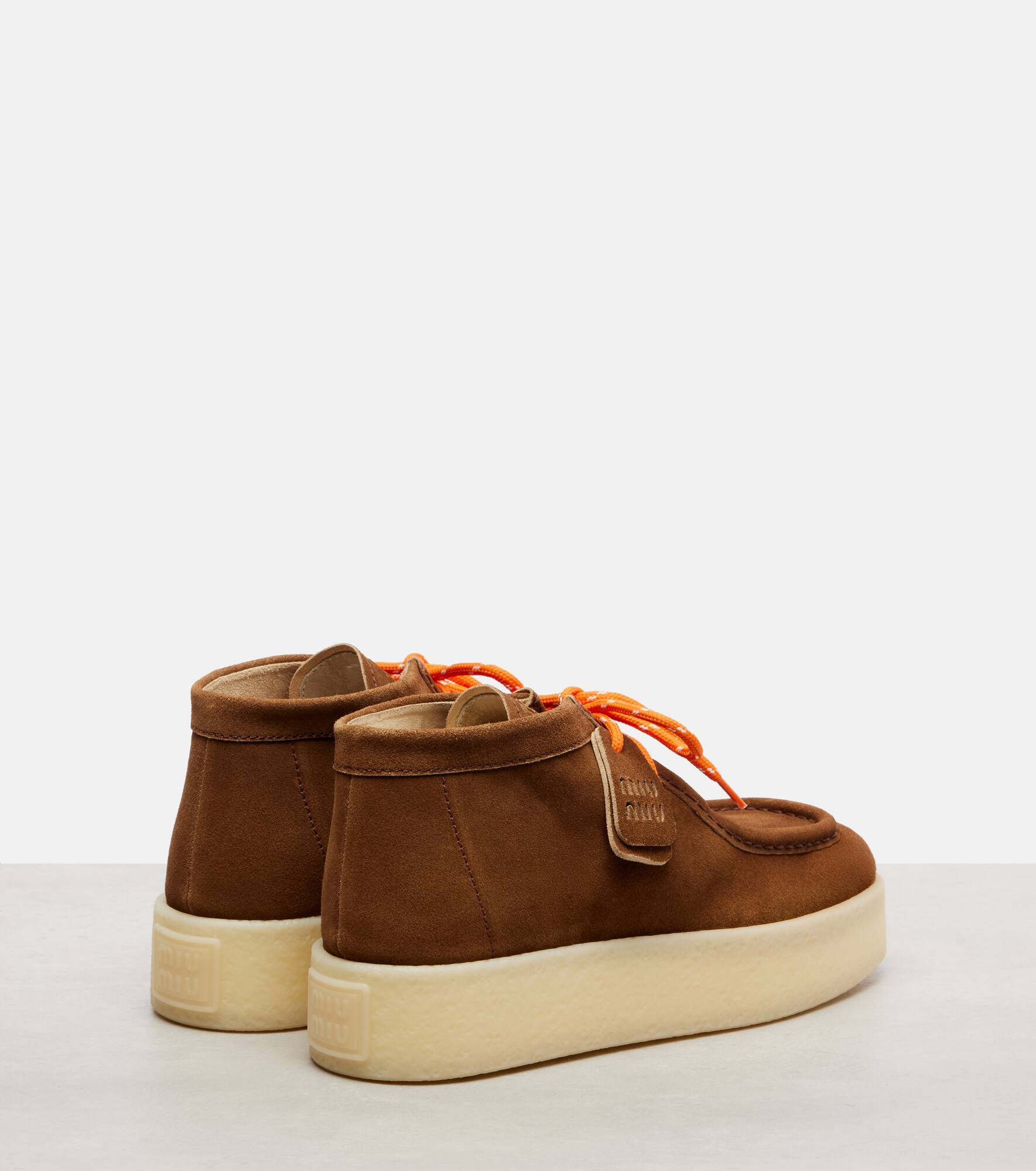 Suede platform ankle boots - 2