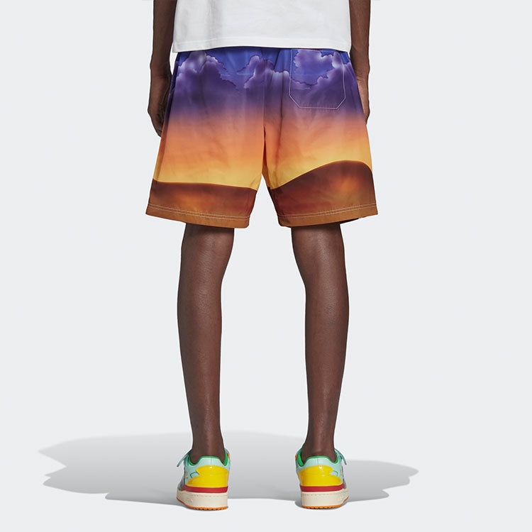 adidas originals x Kerwin Frost Crossover Cartoon Full Print Contrasting Colors Sports Shorts H66312 - 5