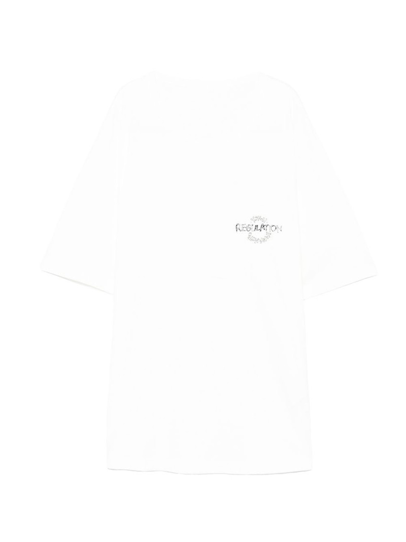 logo print T-shirt 1