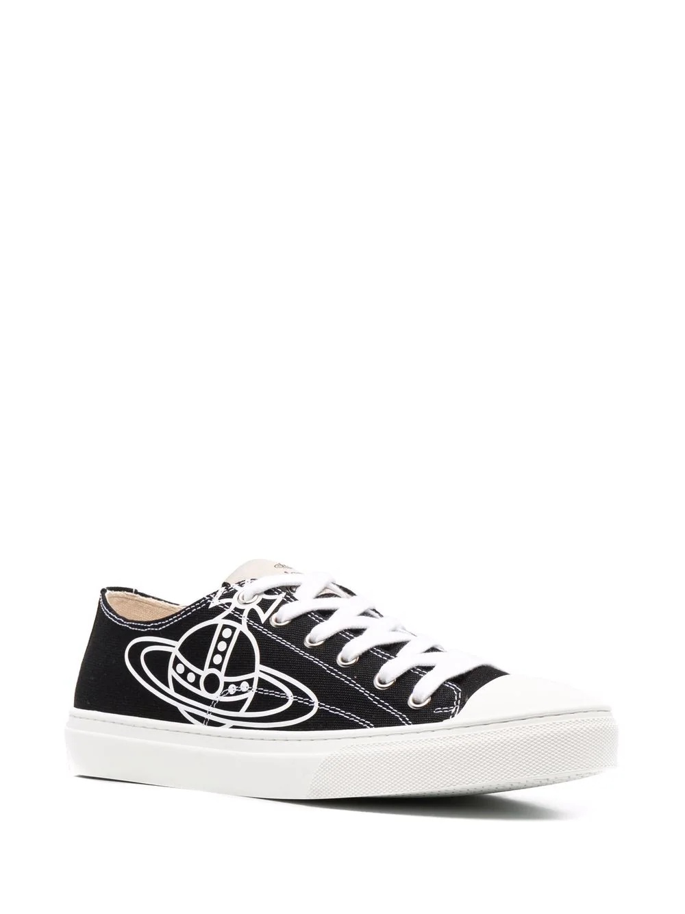 Orb-logo low-top sneakers - 2