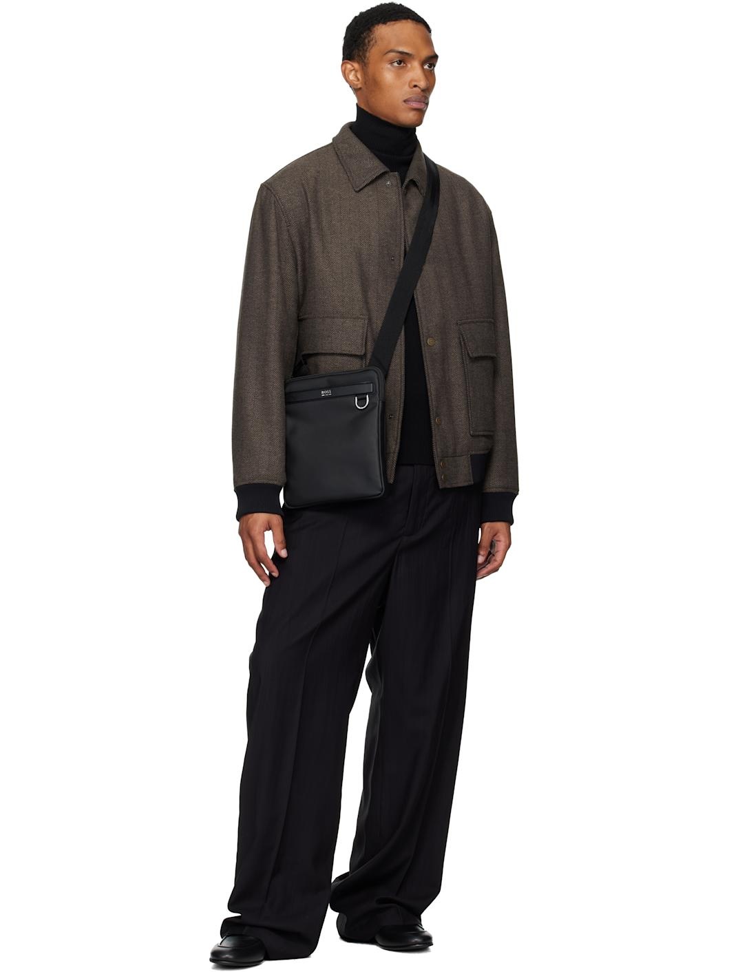 Black Smooth & Structured Reporter Bag - 4