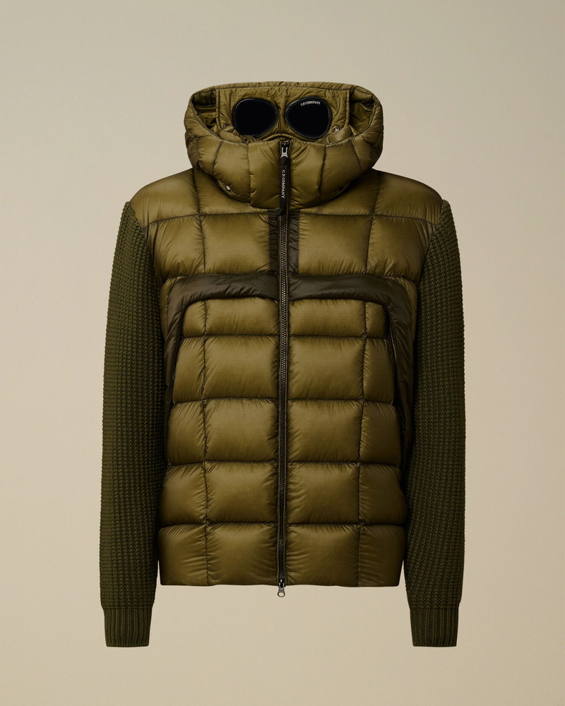Extrafine Merino Wool Mixed Full Zip Goggle Sweater 1