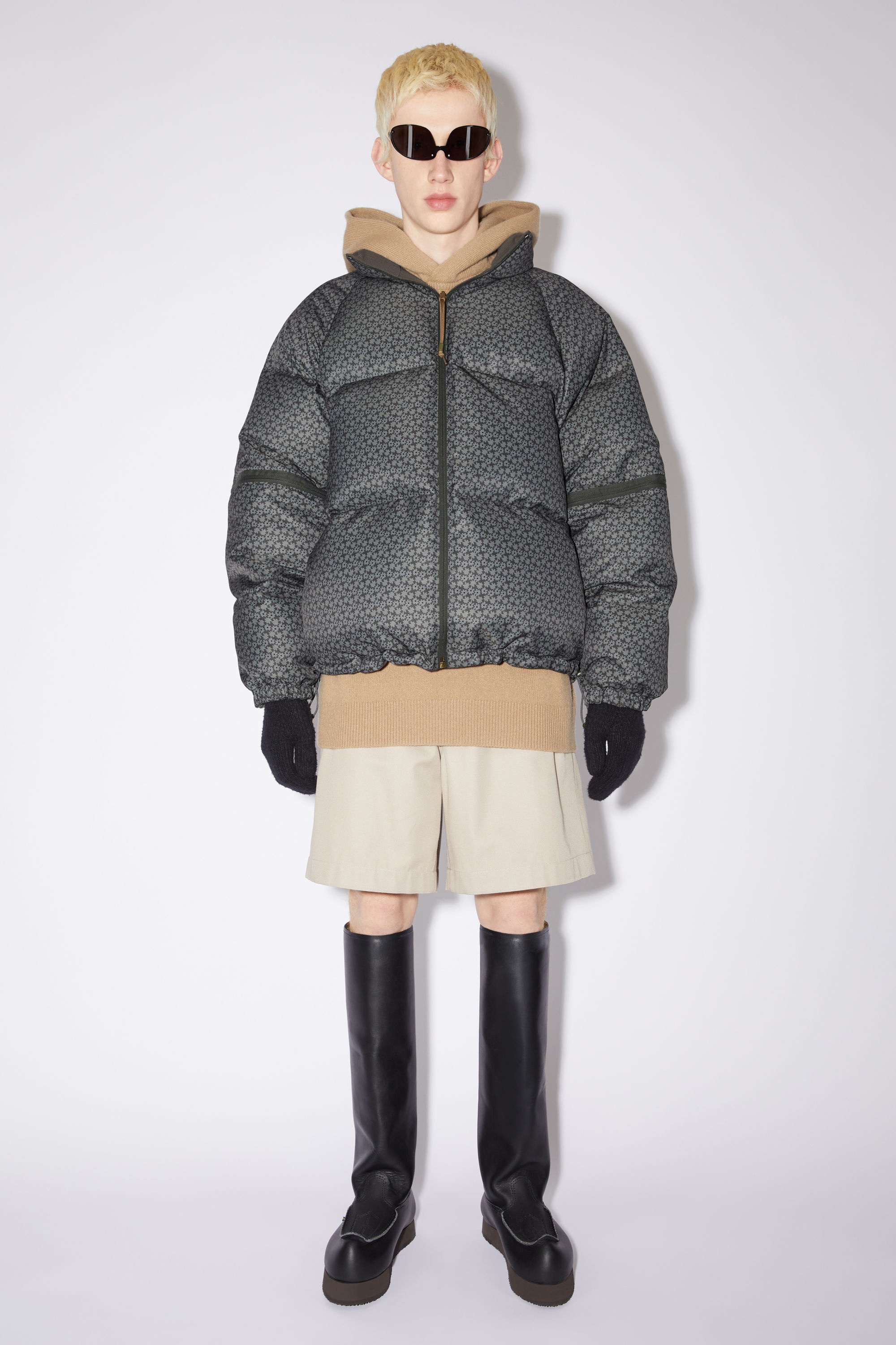 Reversible down jacket - Chestnut brown - 4