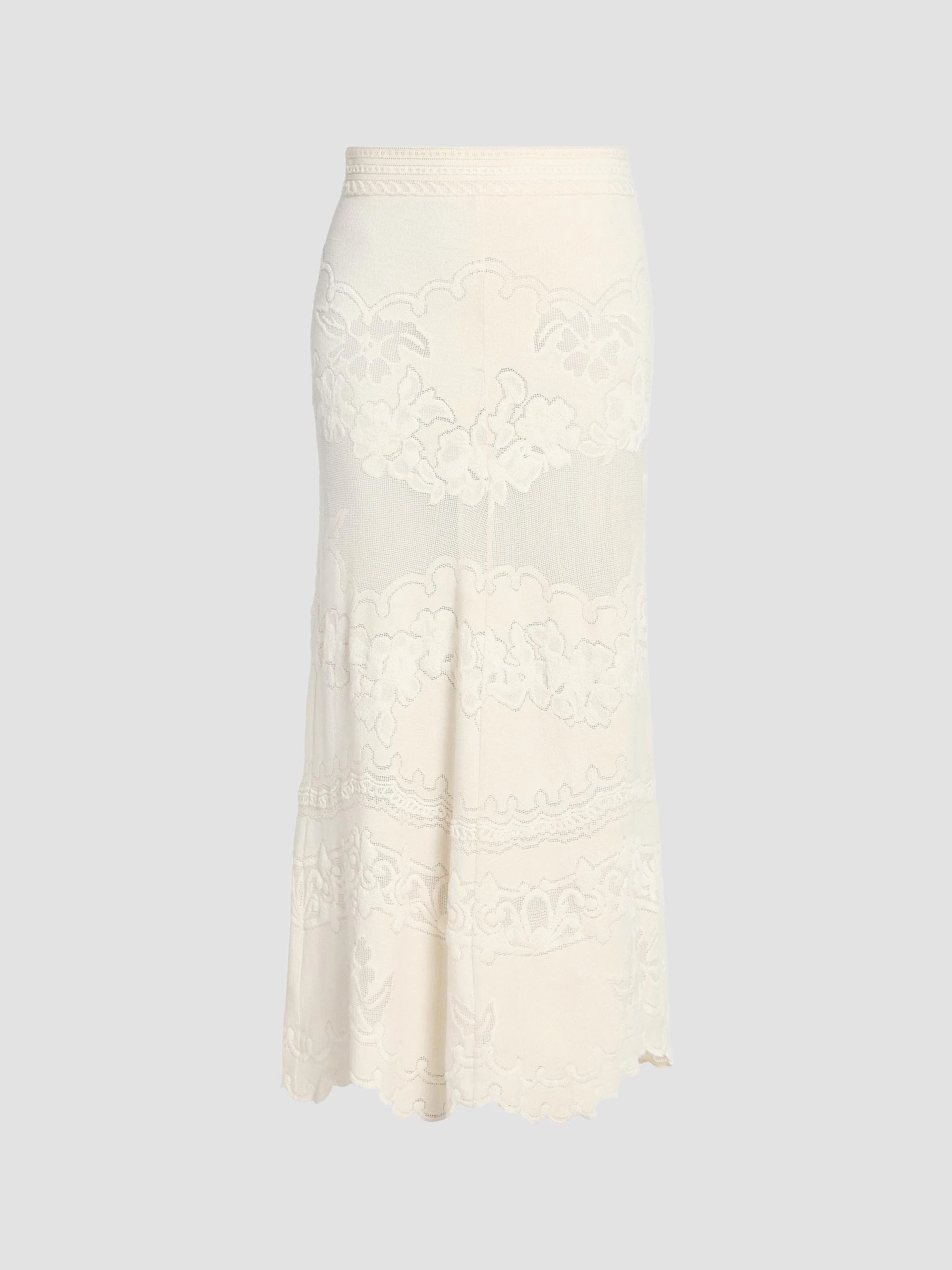 Women's Sanaya Cotton Lace Maxi Skirt - Ecru - 1
