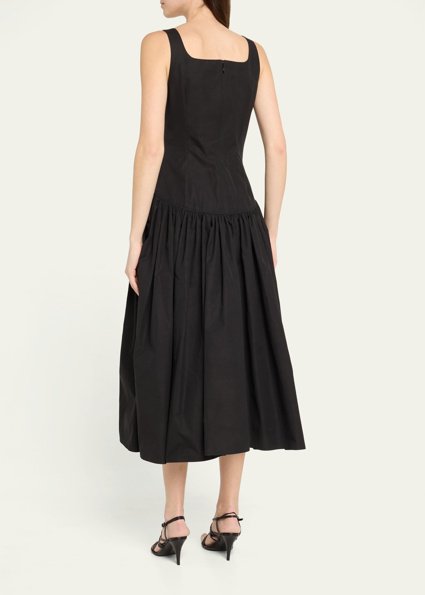 Sweetheart Sleeveless Fit-&-Flare Midi Dress - 3