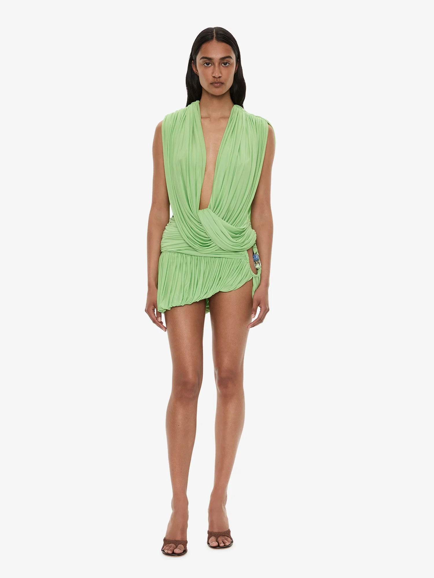 Beach Glass Bubble Mini Skirt - 1