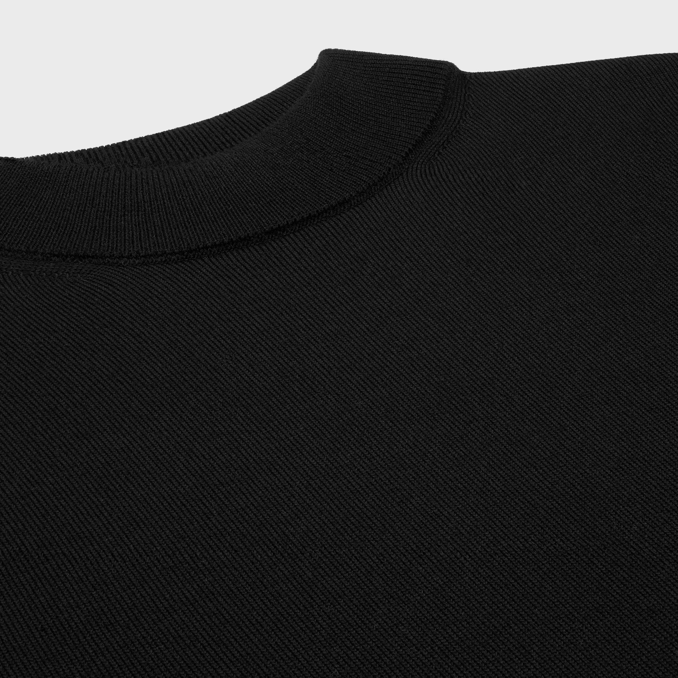 triomphe high collar sweater in wool - 3