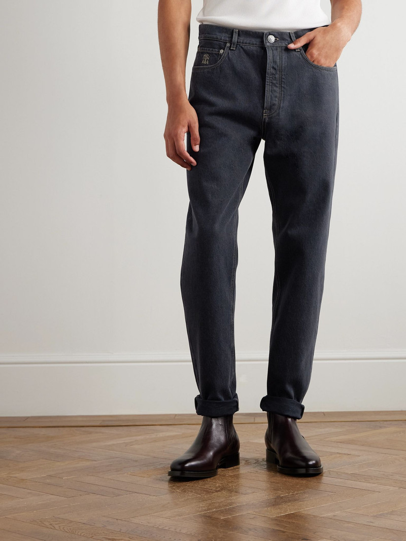 Straight-Leg Jeans Black 3