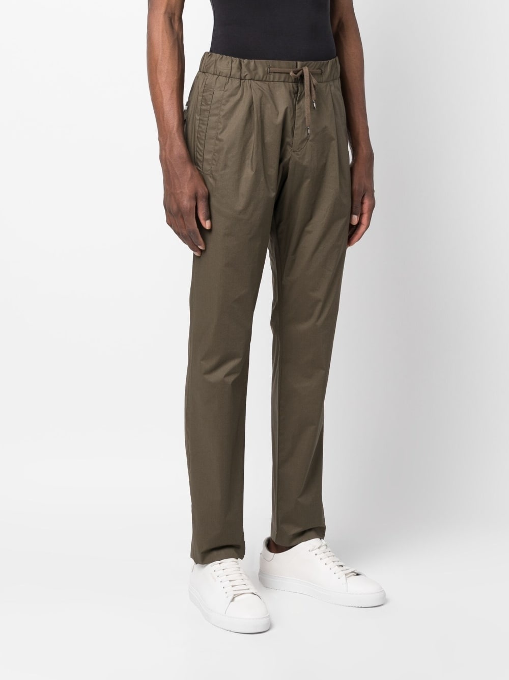 drawstring straight-leg trousers - 3