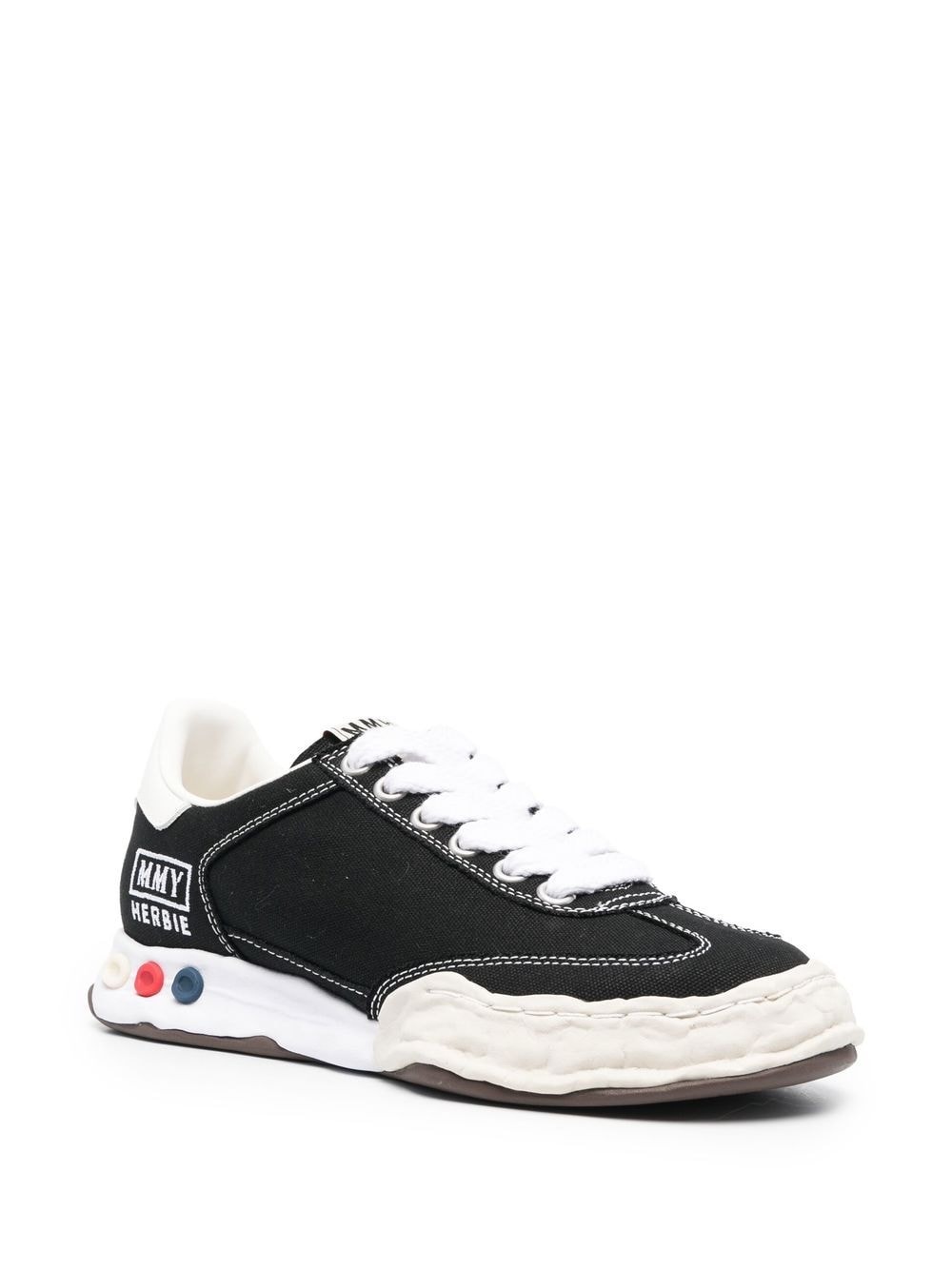 logo-print lace-up sneakers - 2