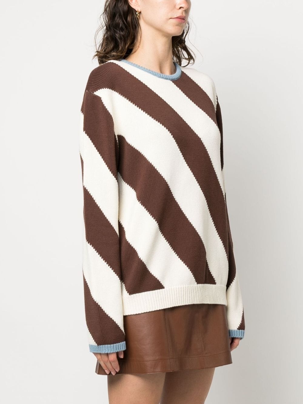 Veneziana striped cotton jumper - 3