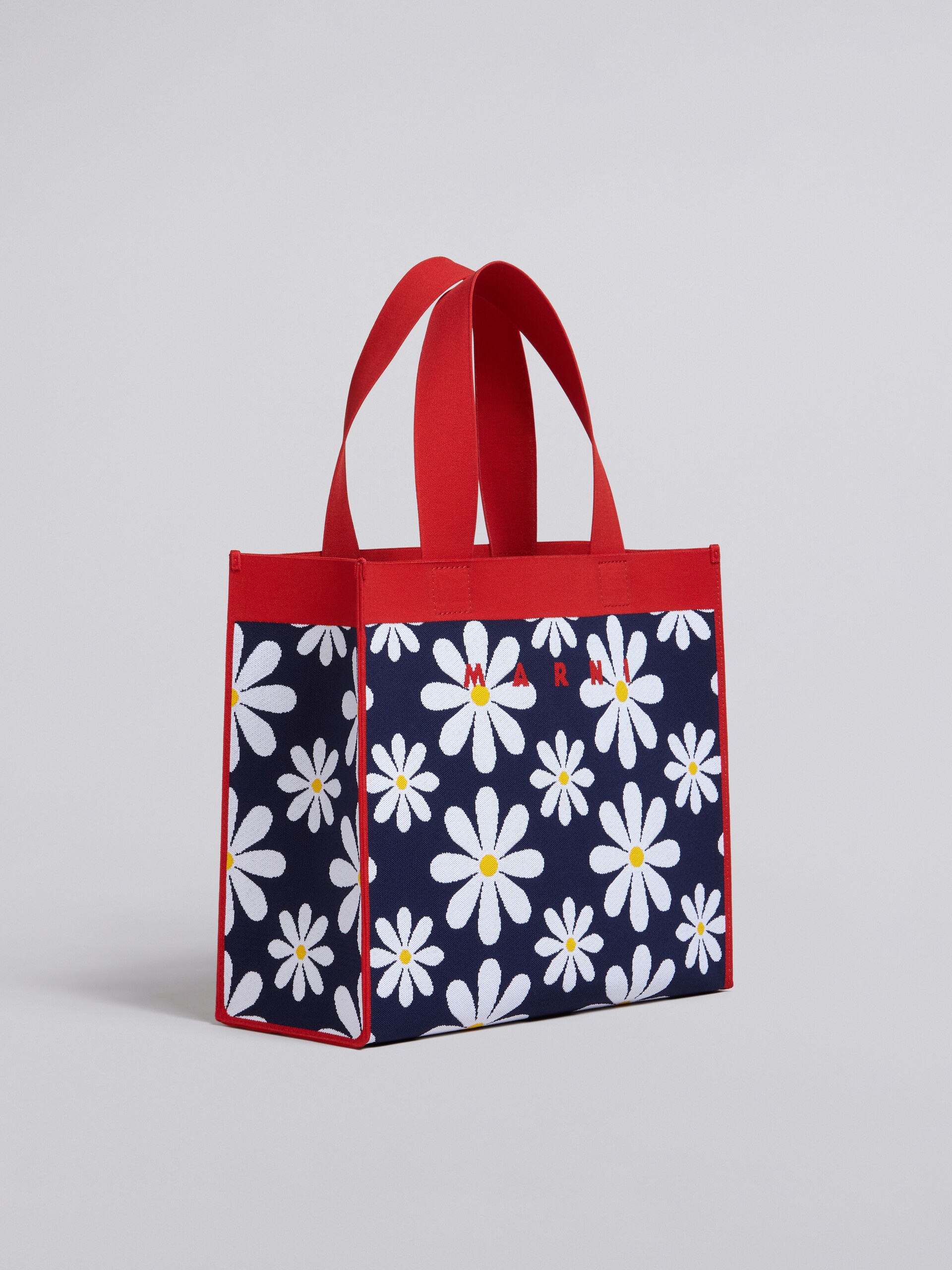 DAISY PRINT KNIT SHOPPING BAG - 6