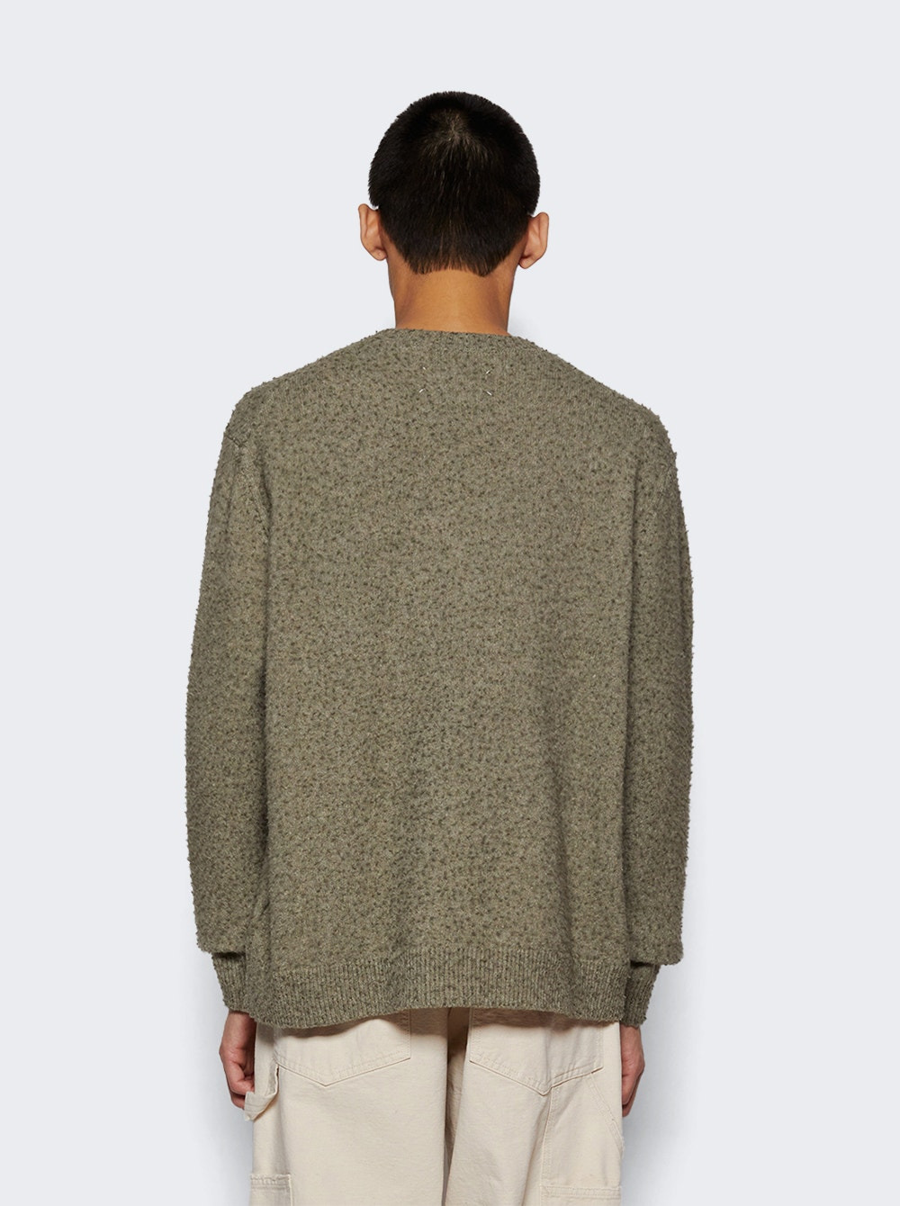 Crewneck Sweater Sage Green - 5