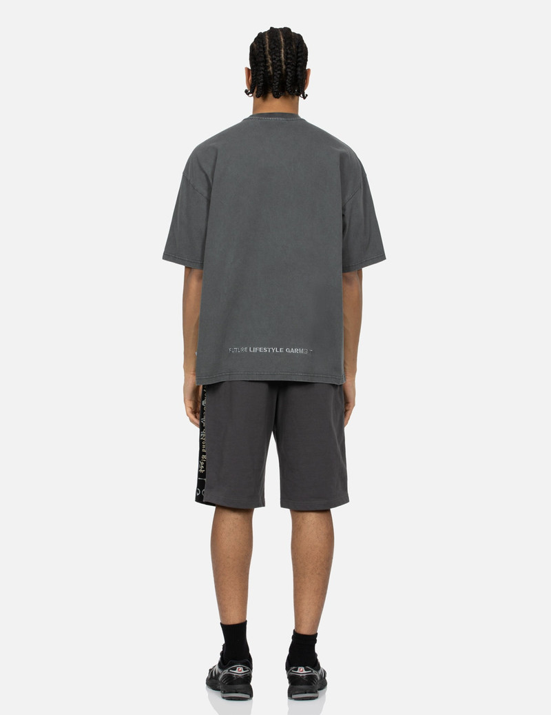 Logo Appliqué and Slogans Embroidery Oversized T-shirt 6