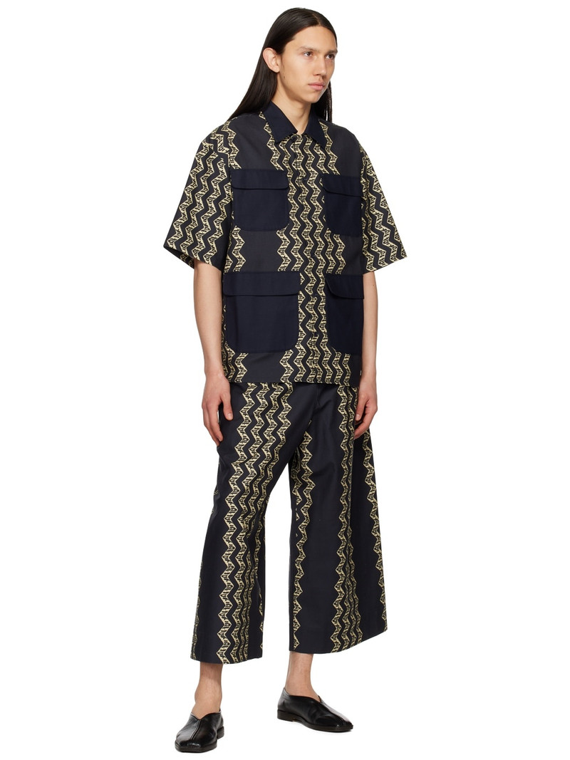 NICHOLAS DALEY Black Calypso Aloha Shirt outlook