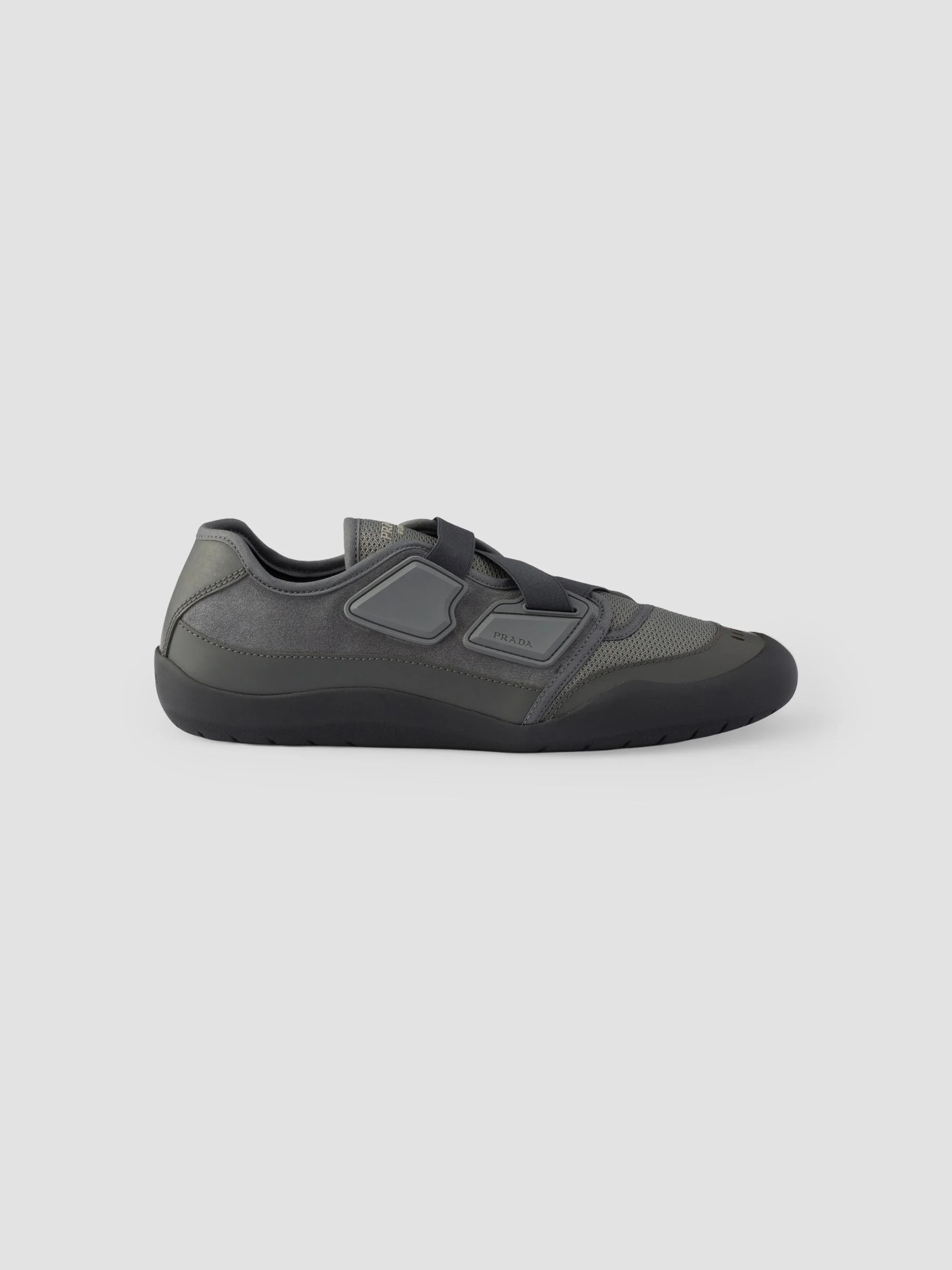 Men's Speedrock Leather and Mesh Fabric Sneakers - Dark Grey - 1