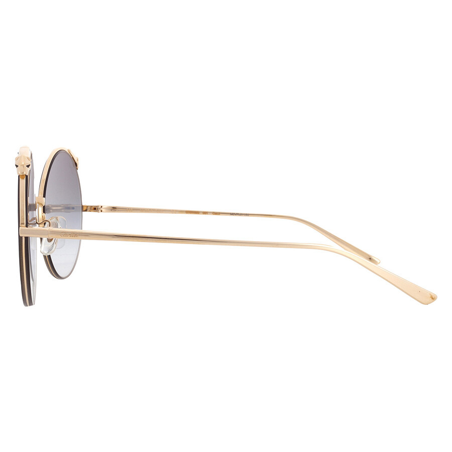 Cartier Panthere de Cariter Grey Multi Treatment Round Ladies Sunglasses CT0149S 001 60 - 4
