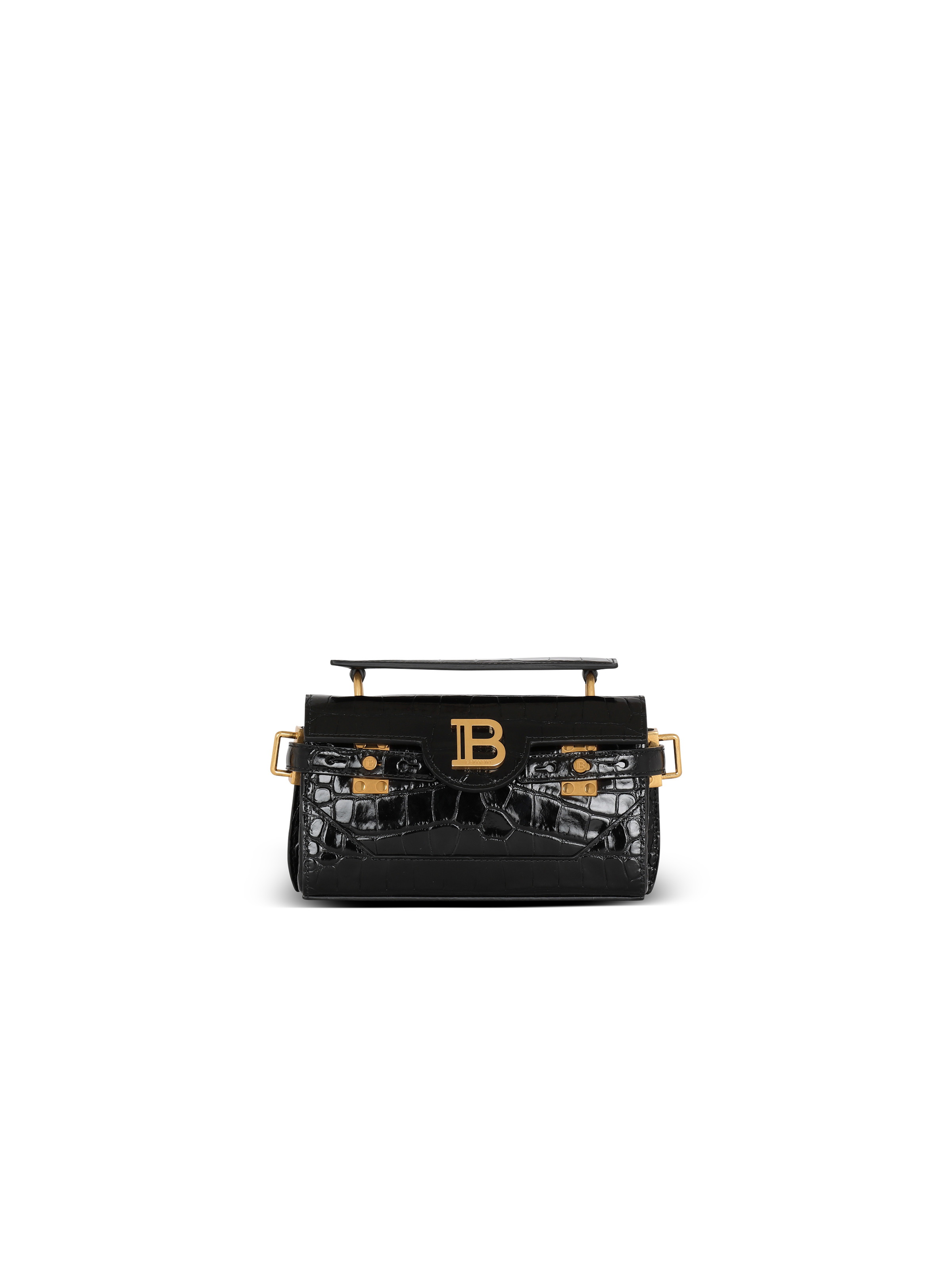 B-Buzz 19 bag in crocodile-print leather - 1