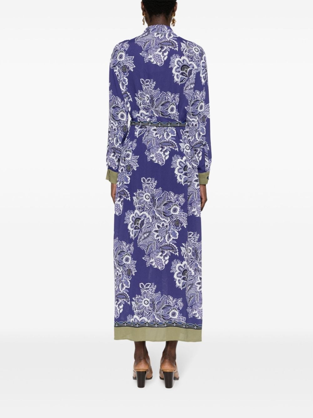 floral-print shirtdress - 4