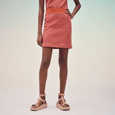 Hermès "H Rond" jacquard miniskirt outlook