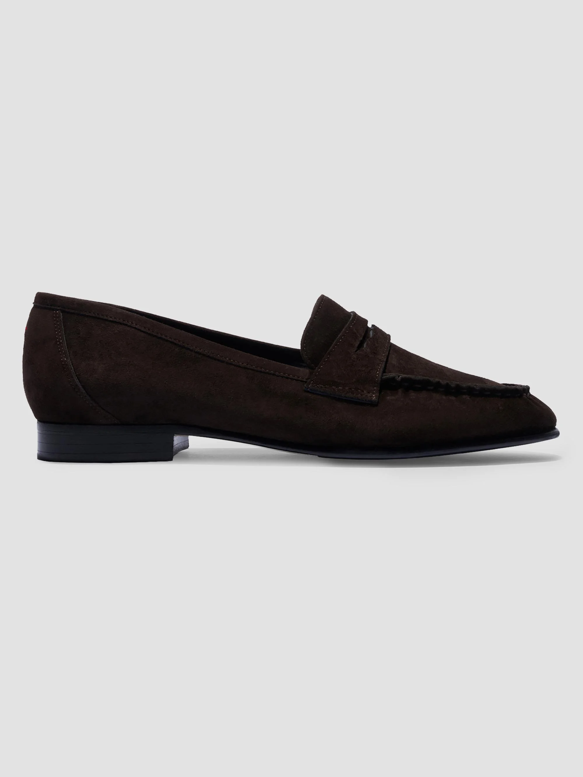 Women's Aldous 40MM Suede Penny Loafers - Moka - 1