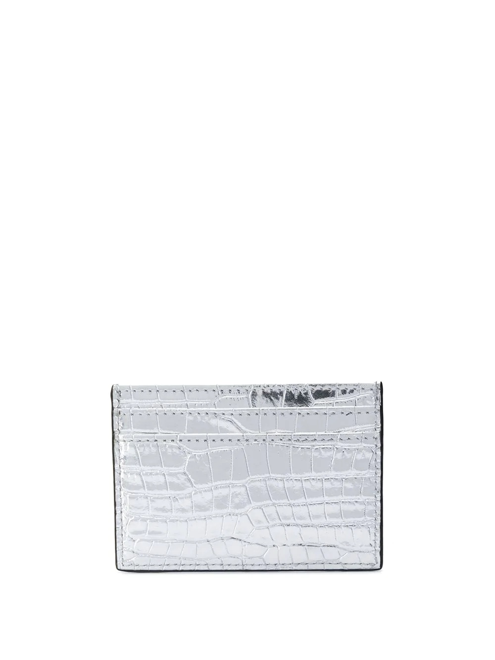 Umika crocodile-effect cardholder - 2