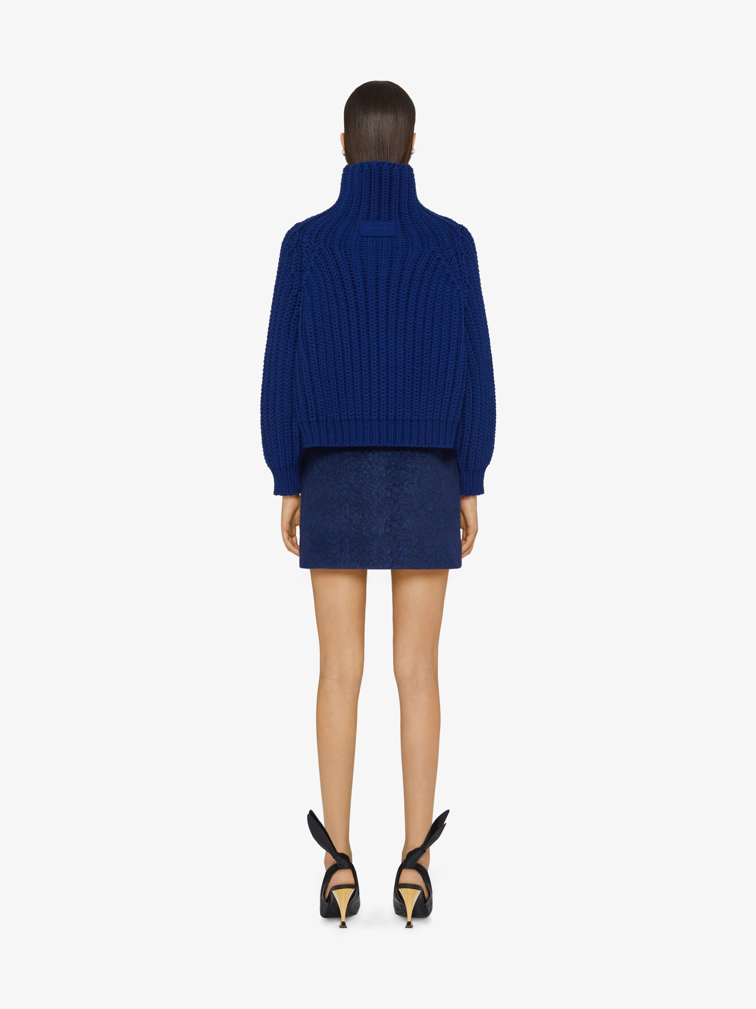SWEATER IN WAFFLE WOOL - 4