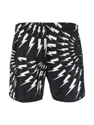 Neil Barrett Thunderbolt-print swim shorts outlook