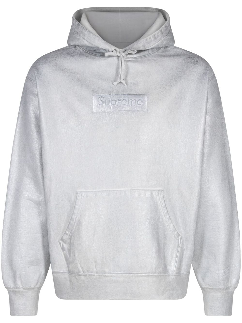 x MM6 Maison Margiela foil box logo hoodie - 1