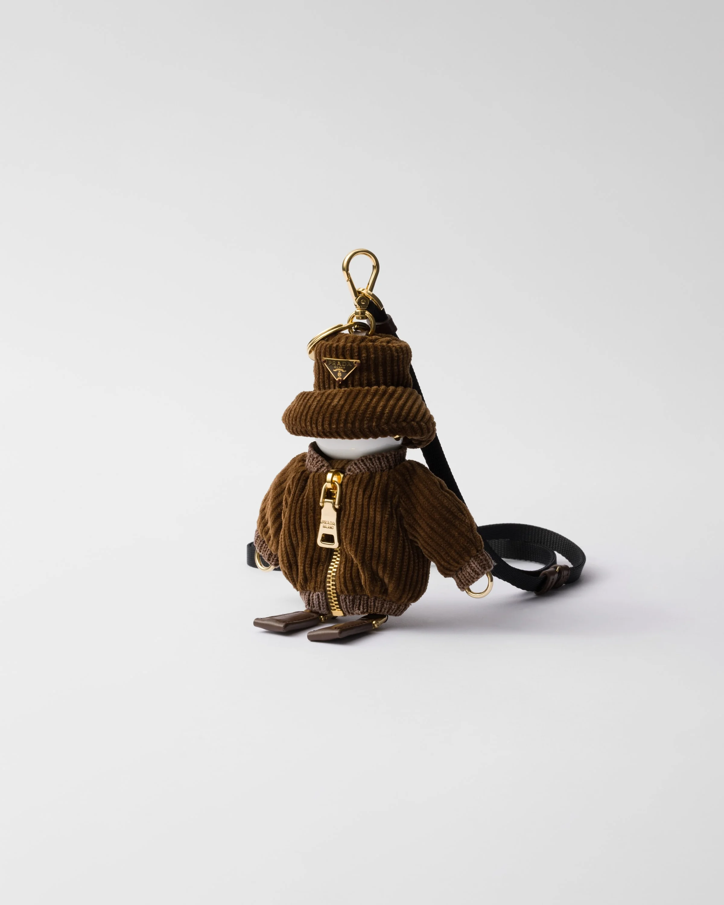Soft Robot corduroy bag charm - 1