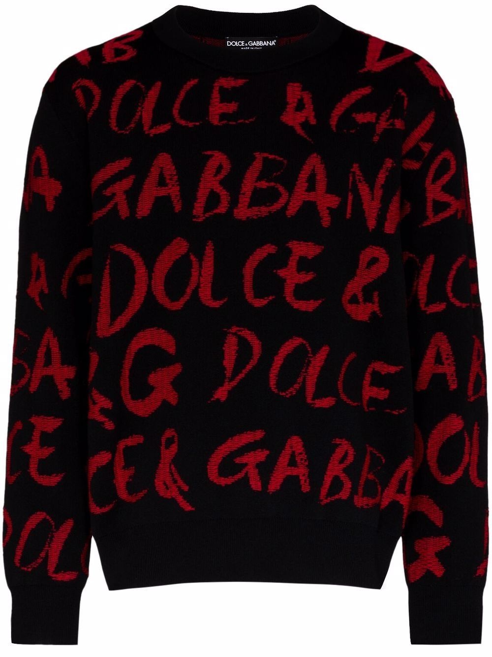 all-over logo jacquard jumper - 1