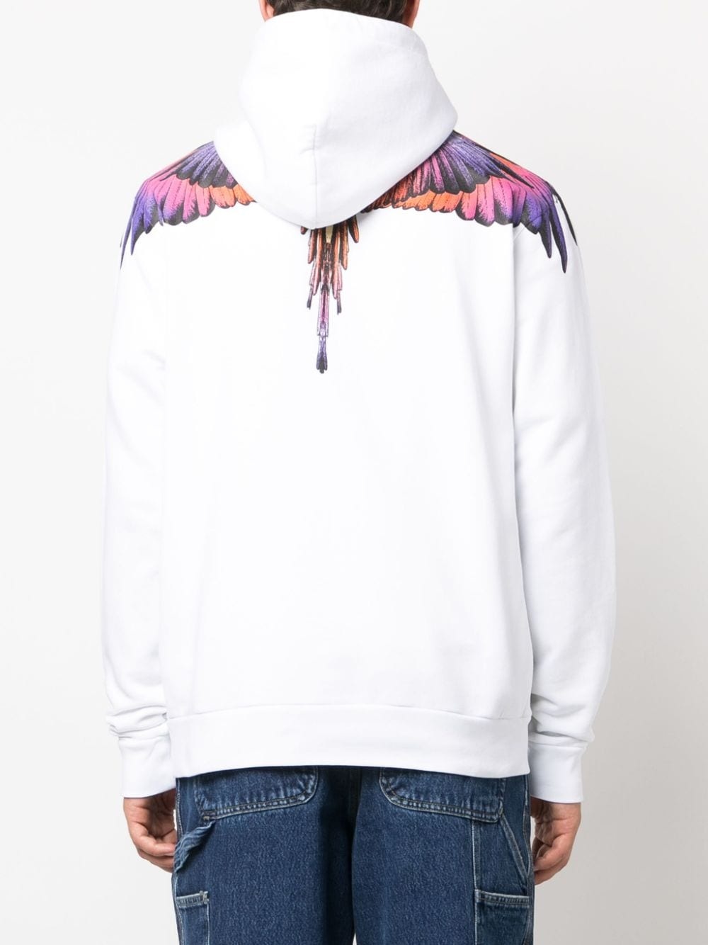 Wings-print organic-cotton hoodie - 4