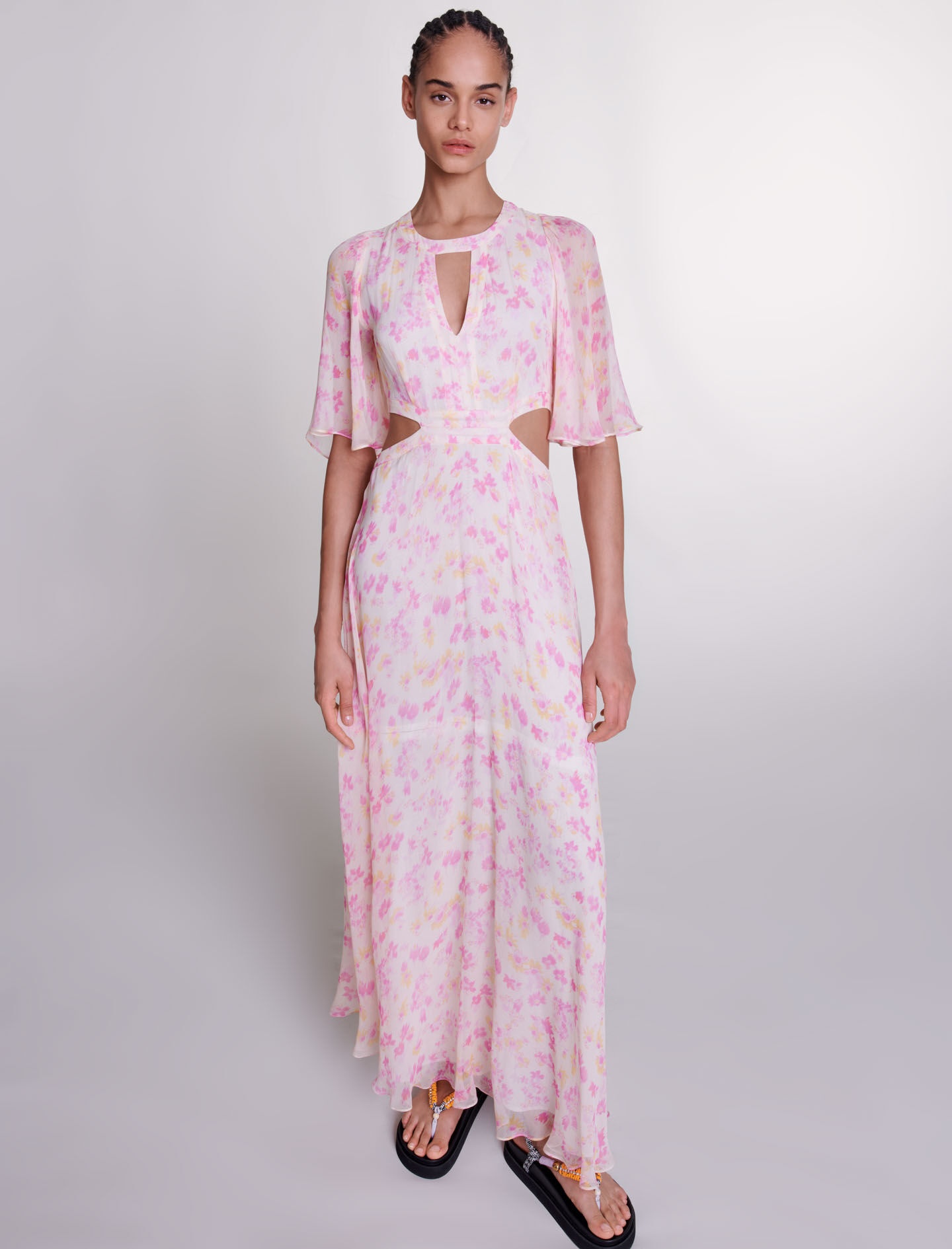 Floral print maxi dress - 6