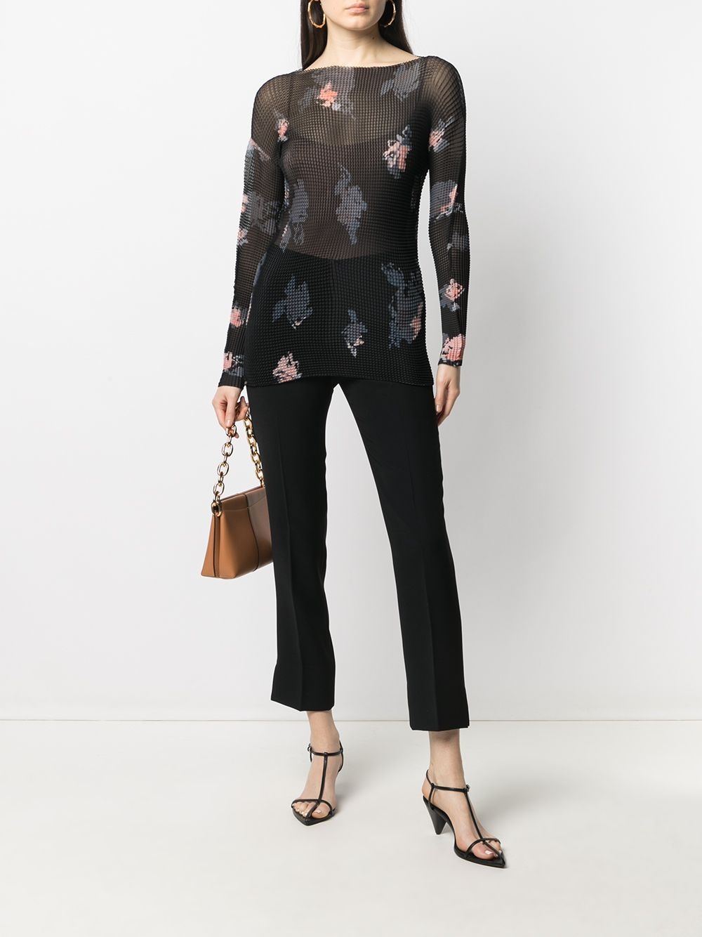 cropped slim-fit trousers - 2