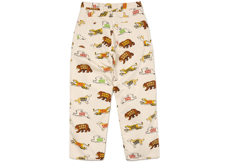 Human Made Human Made x KAWS Animal Patterned Pants White outlook