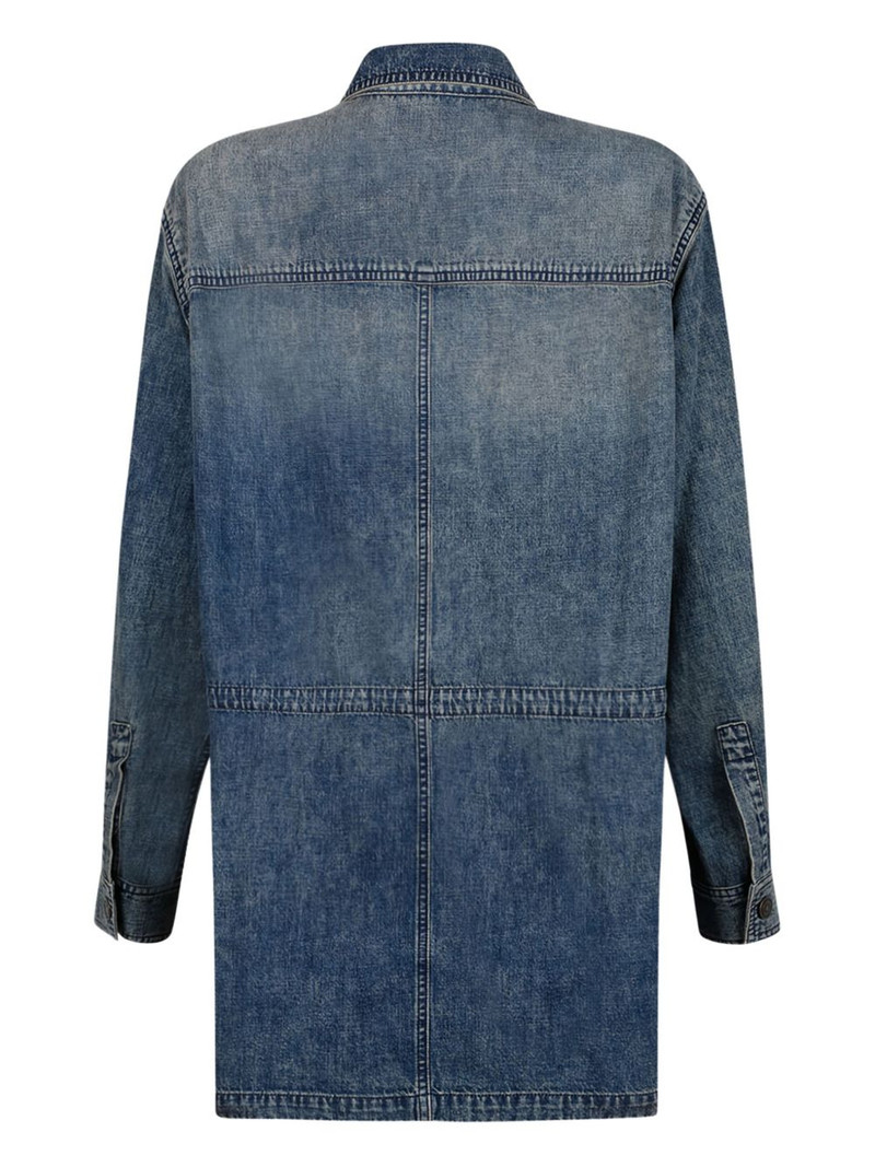 Isabel Marant Étoile button-fastening denim coat outlook