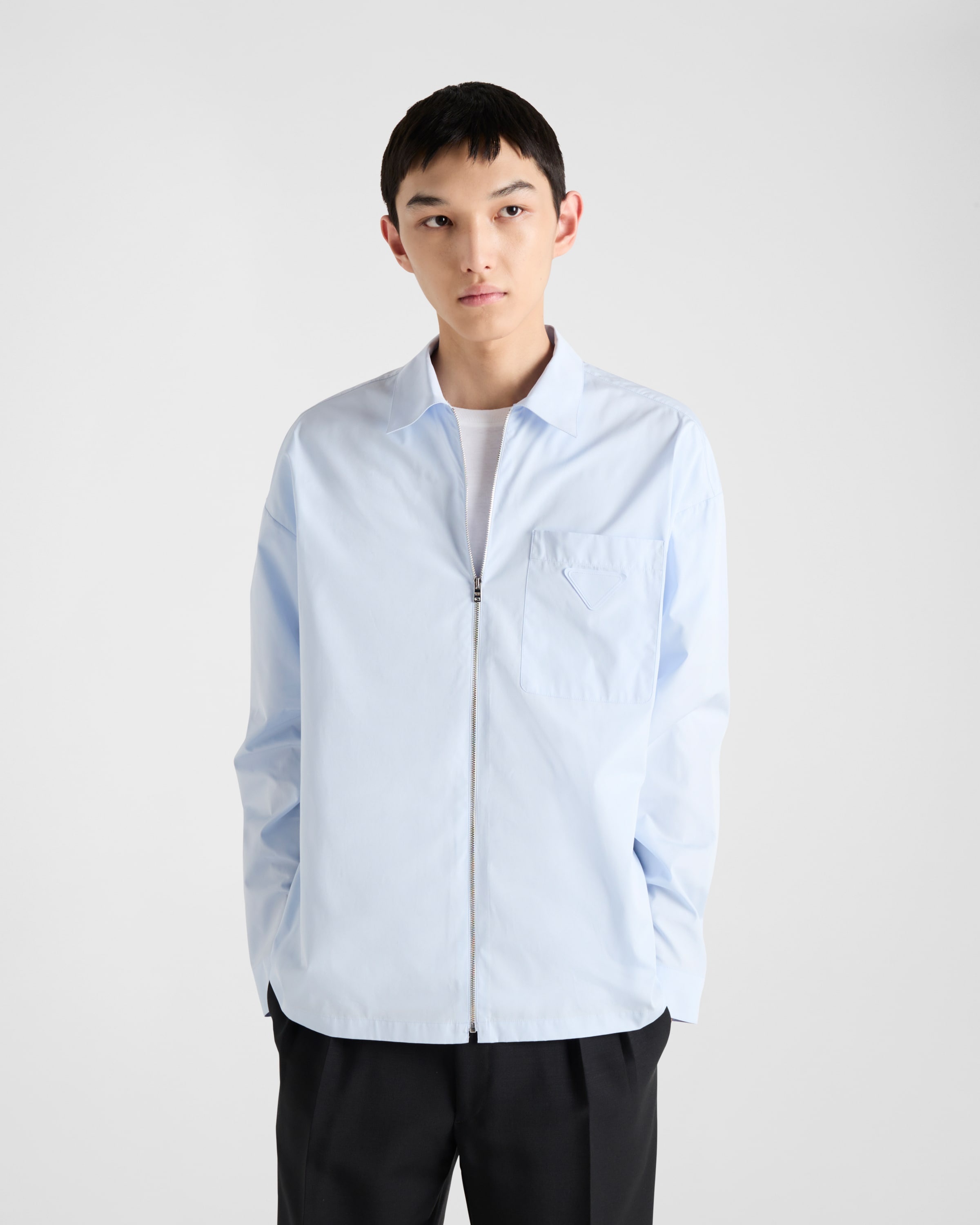 Cotton zipper shirt - 4