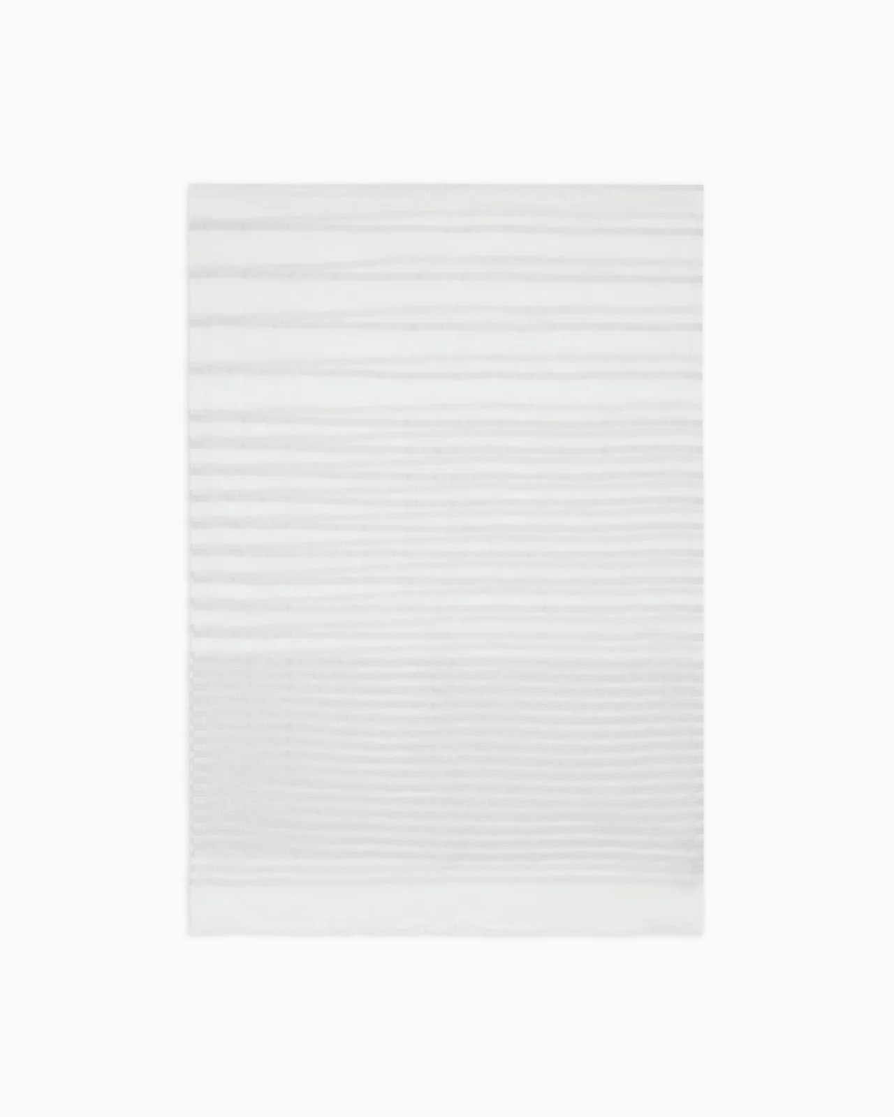 JACQUARD STRIPED LINEN AND COTTON STOLE - 1