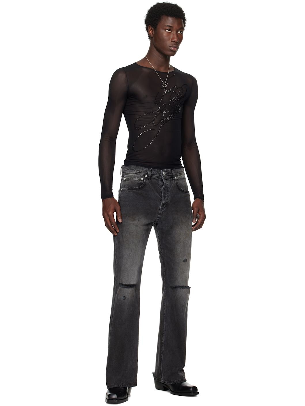 Black 'The Sequin' Top - 4